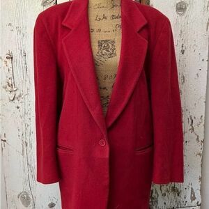 Women's Red Blazer Coat